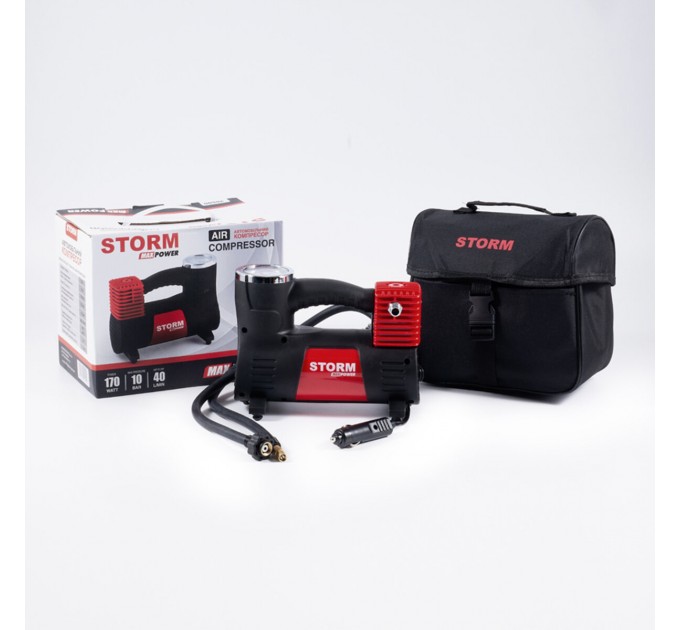Компресор автомобільний Storm Max Power 10Атм 40л/хв 170Вт, ціна: 1 376 грн.