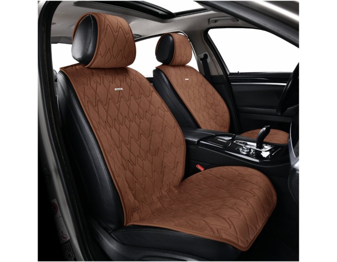 Комплект преміум накидок для сидінь CarLife Racer, coffee, ціна: 4 561 грн.