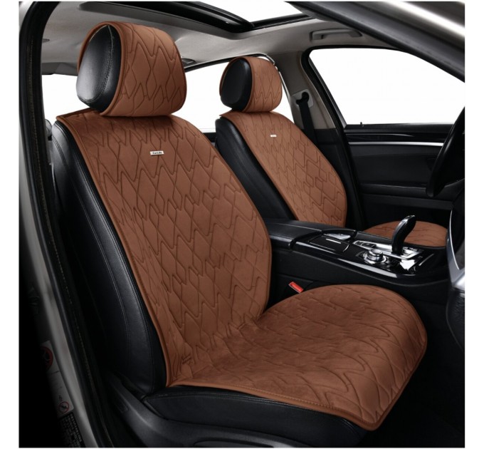 Комплект премиум накидок для сидений CarLife Racer, coffee, цена: 4 561 грн.