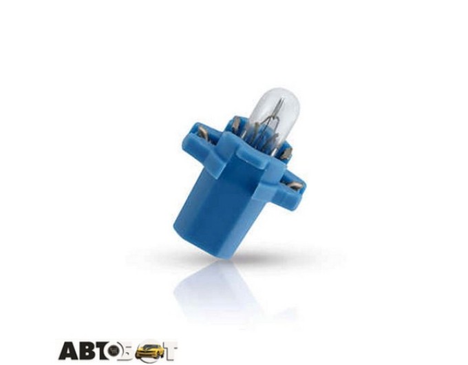 Лампа розжарювання Philips 12602CP BAX 8,3/1,5 Blue (1шт.), ціна: 44 грн.