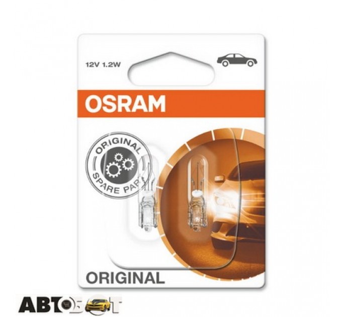  Лампа накаливания Osram Original W1.2W 12V 2721-02B (2 шт.)