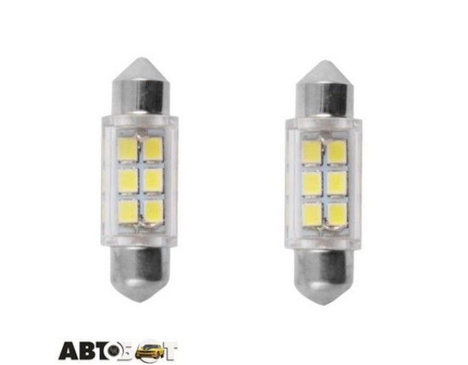 LED лампа SOLAR SV8.5 T11x36mm 12V 6SMD white LS275_B2 (2 шт.), ціна: 52 грн.