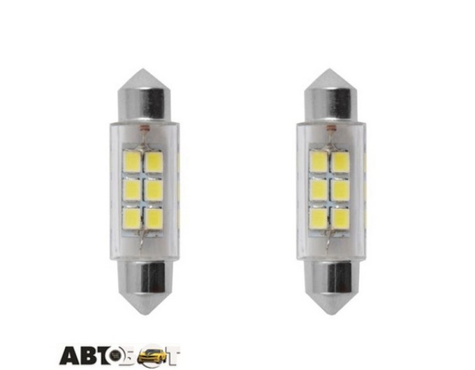 LED лампа SOLAR SV8.5 T11x39mm 12V 6SMD white LS276_B2 (2 шт.), ціна: 52 грн.