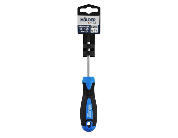 Викрутка Molder хрестова PH1x75mm, ціна: 56 грн.