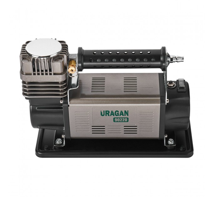Компрессор автомобильный Uragan 10Атм 160л/мин 600Вт с зажимами АКБ, цена: 4 669 грн.