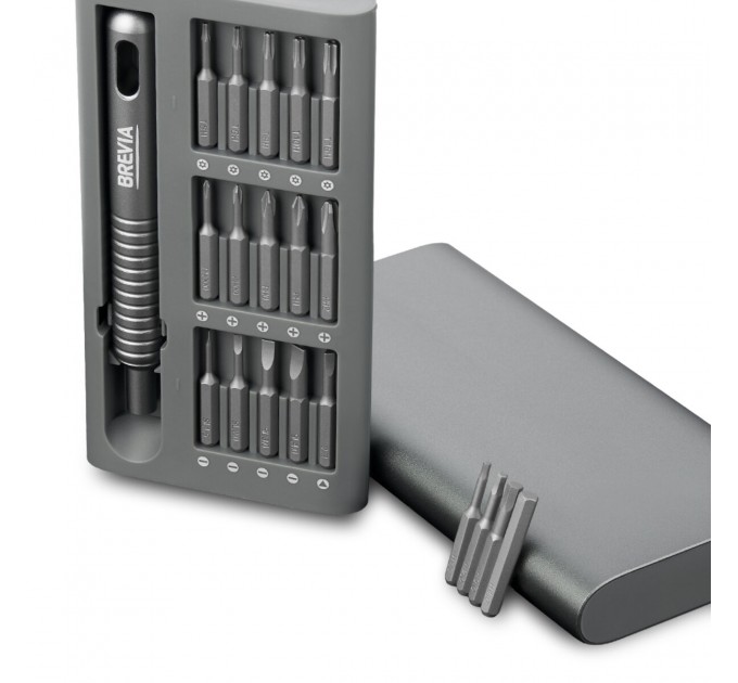 Викрутка Brevia з комплектом насадок для точних робіт 31в1, ціна: 540 грн.