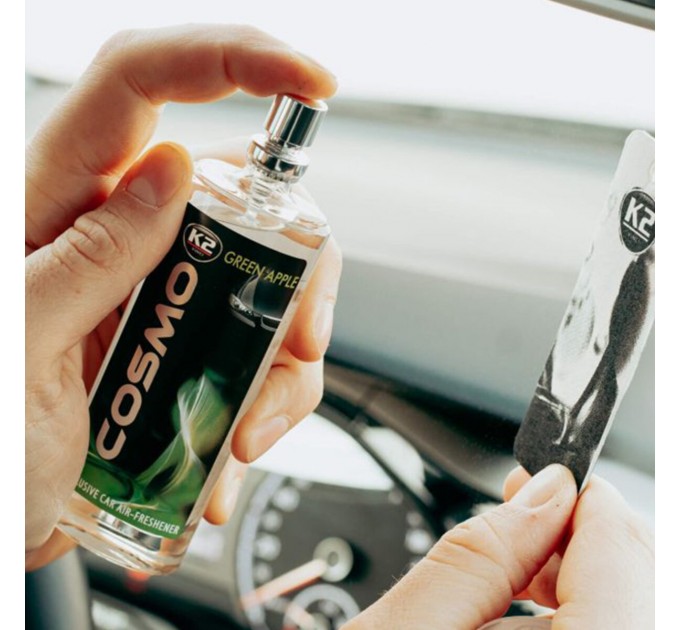 Ароматизатор воздуха K2 Cosmo с картонной подвеской Зеленое яблоко 50мл, цена: 98 грн.