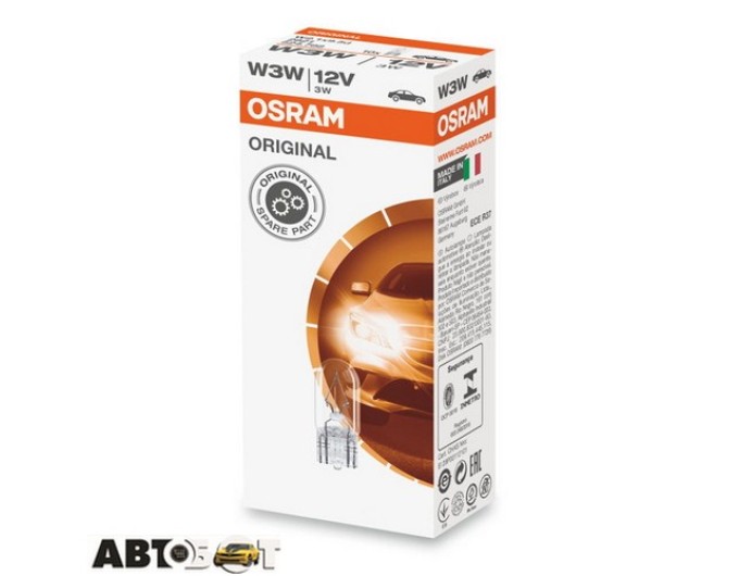 Лампа накаливания Osram Original W3W 12V 2821-UNV (1 шт.), цена: 32 грн.