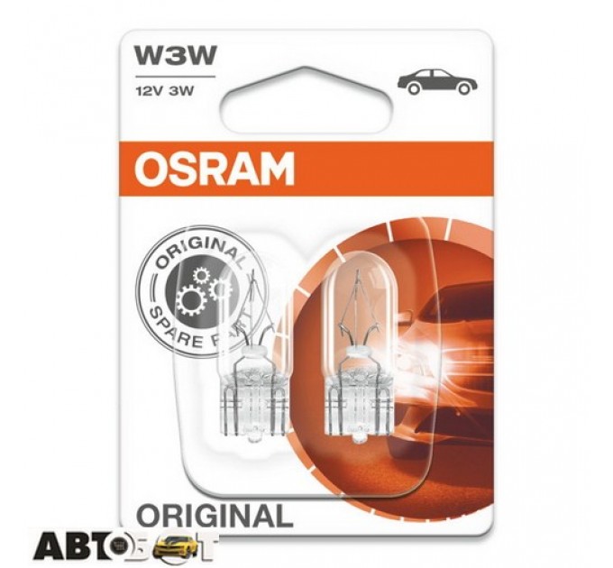 Лампа накаливания Osram Original W3W 12V 2821-02B (2 шт.), цена: 61 грн.