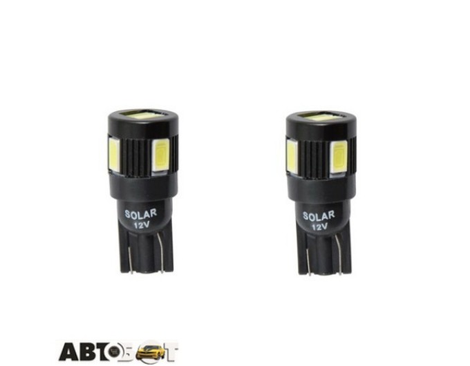 LED лампа SOLAR T10 W2.1x9.5d 12V 6SMD white LS286_B2 (2 шт.), ціна: 69 грн.