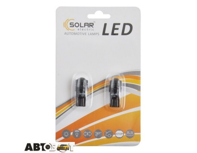 LED лампа SOLAR T10 W2.1x9.5d 12V 1.5W 1SMD white LS288_B2 (2 шт.), цена: 89 грн.
