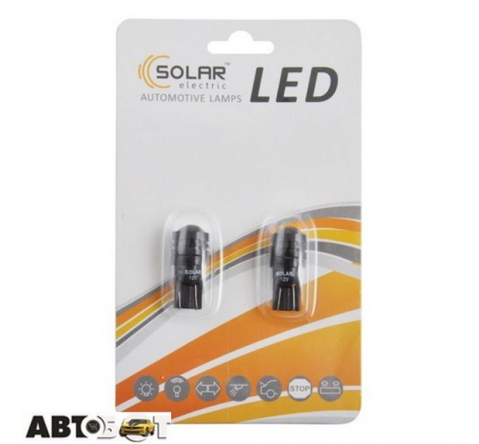  LED лампа SOLAR T10 W2.1x9.5d 12V 1.5W 1SMD white LS288_B2 (2 шт.)