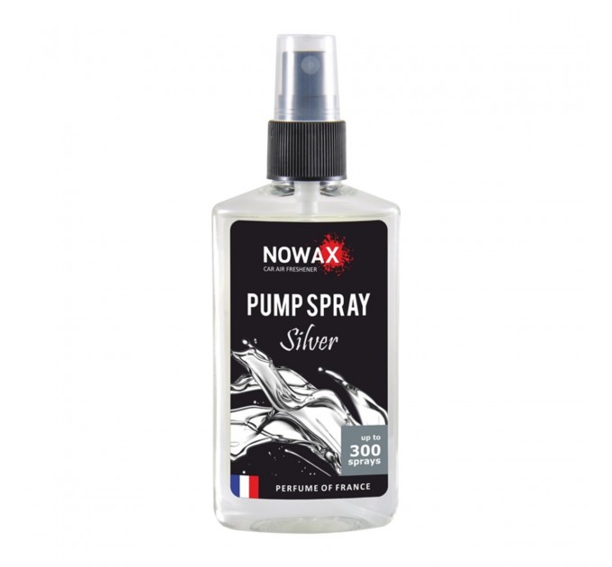 Ароматизатор Nowax Pump Spray Silver, 75ml з розпилювачем, ціна: 103 грн.
