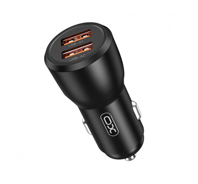 Автомобильное зарядное устройство XO CC55 QC18W+USB12W + Type-C кабель черный, цена: 179 грн.