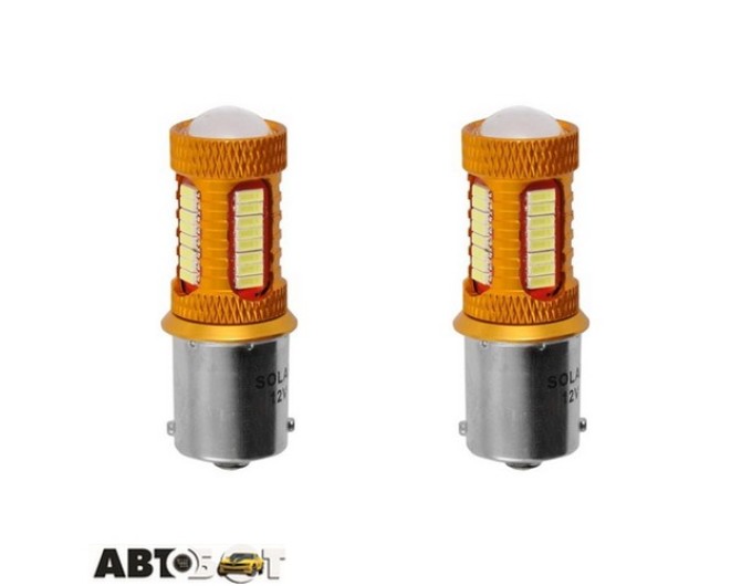 LED лампа SOLAR S25 BA15s 12-24V 140lm 38SMD white LS294_B2 (2 шт.), ціна: 247 грн.