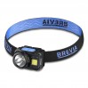 Фонарь налобный Brevia 500Lm, 3W CREE XPG+COB, 1200mAh/3xAAA, с сенсором белый/красный, цена: 999 грн.
