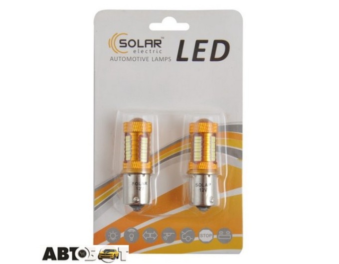 LED лампа SOLAR S25 BA15s 12-24V 140lm 38SMD white LS294_B2 (2 шт.), ціна: 247 грн.