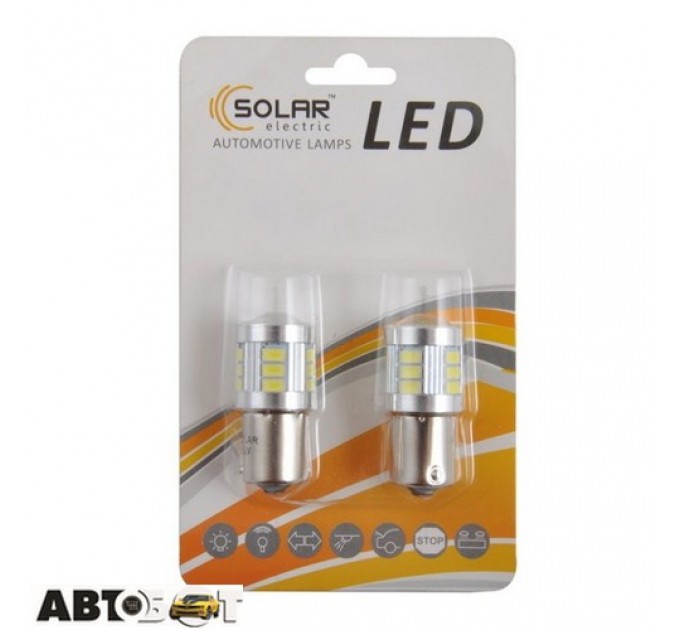  LED лампа SOLAR S25 BA15s 12-24V 120lm 18SMD white LS295_B2 (2 шт.)