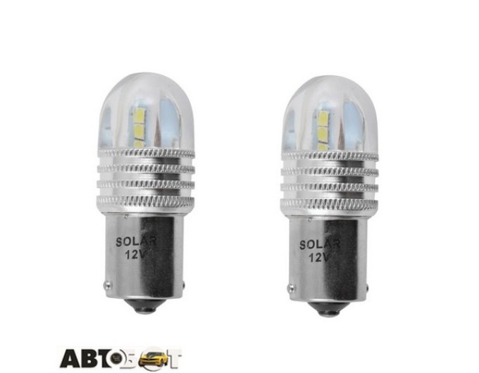 LED лампа SOLAR S25 BA15s 12-24V 8SMD white LS296_B2 (2 шт.), ціна: 151 грн.
