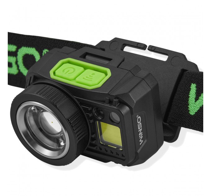 Фонарь налобный Winso Pro 550Lm, 5W CREE XPG+COB, 1200mAh/3xAAA, с сенсором белый/красный, цена: 894 грн.
