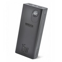 Универсальная мобильная батарея Brevia 30000mAh 15.5W Li-Pol, LCD