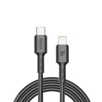 Кабель Brevia Type-C to Lightning 30W 2м, черный ZIP