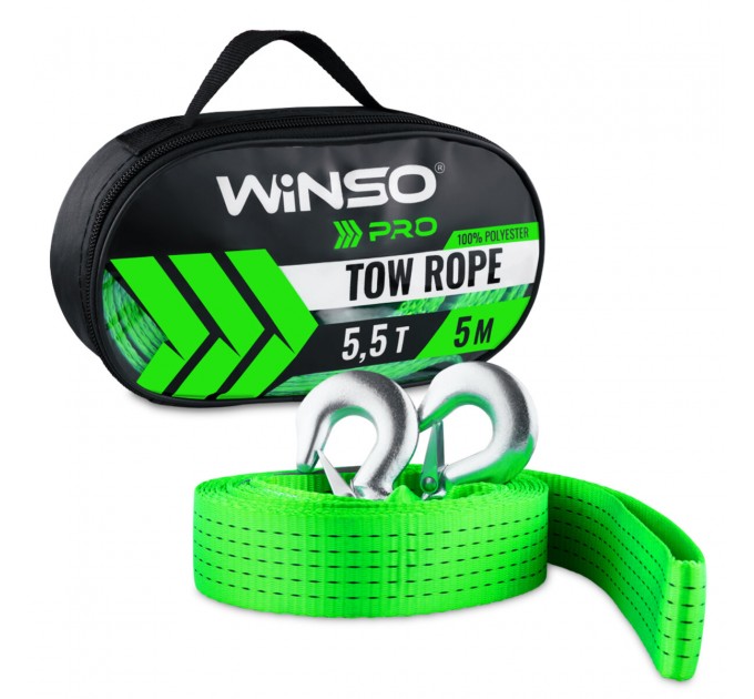 Трос буксировочный ленточный Winso Pro, 5,5т 5м, цена: 549 грн.