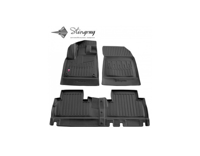 Fiat Doblo (K9) (2022-...) (with armrest) комплект 3D ковриков с 4 штук (Stingray), цена: 1 870 грн.