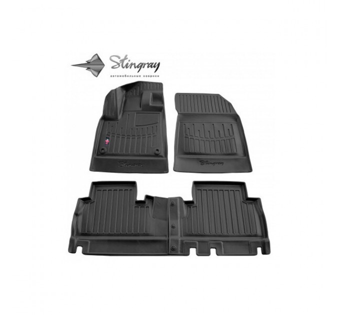 Citroen Berlingo III (2018-...) (with armrest) комплект 3D килимків з 4 штук (Stingray), ціна: 1 480 грн.