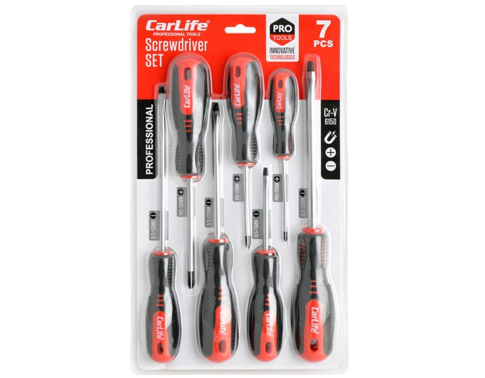 Набор отверток Carlife Cr-V 6150 7шт, цена: 353 грн.
