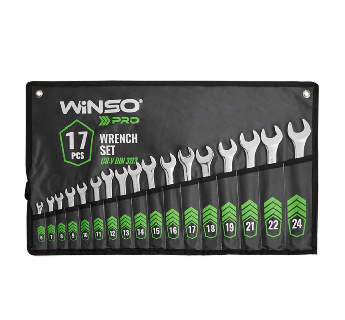 Набір ключів Winso PRO комбіновані CR-V 17шт 6-24мм, ціна: 1 019 грн.