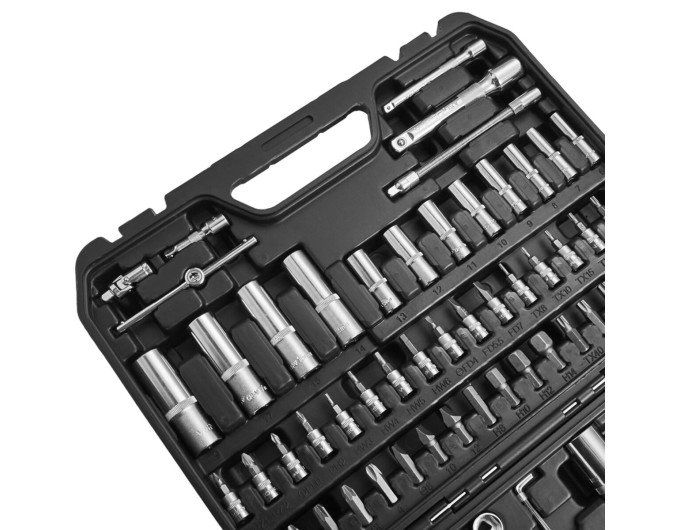 Профессиональный набор инструментов в кейсе Winso Pro 1/2", 1/4" 72 T, CR-V, 94ед., цена: 3 356 грн.