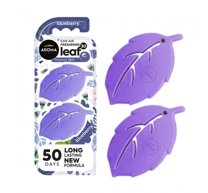 Ароматизатор на дефлектор Aroma Car Leaf 3D Mini - Blueberry сухой, цена: 107 грн.