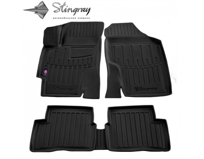 Kia Rio II (DE) (2005-2010) комплект 3D ковриков с 5 штук (Stingray), цена: 1 870 грн.