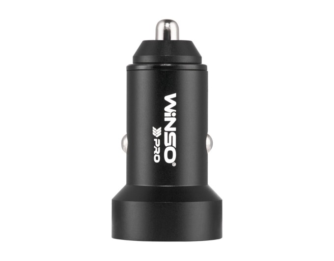 Автомобильное зарядное устройство Winso Pro 48W 1xUSB-C+1xUSB-A, display, metal, цена: 362 грн.