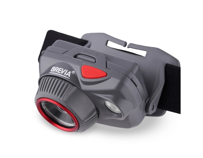 Фонарь налобный Brevia 580Lm, Focus Control, 3xAAA, IP64 белый/красный, цена: 1 499 грн.