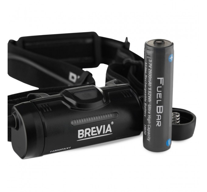 Фонарь налобный Brevia 500Lm, 2600mAh micro-USB, IP64, задний свет, цена: 2 499 грн.