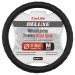 Чохол на кермо Carlife 37-39см, шкіра, чорний, біла гума, один шов, перфорований, ціна: 609 грн.