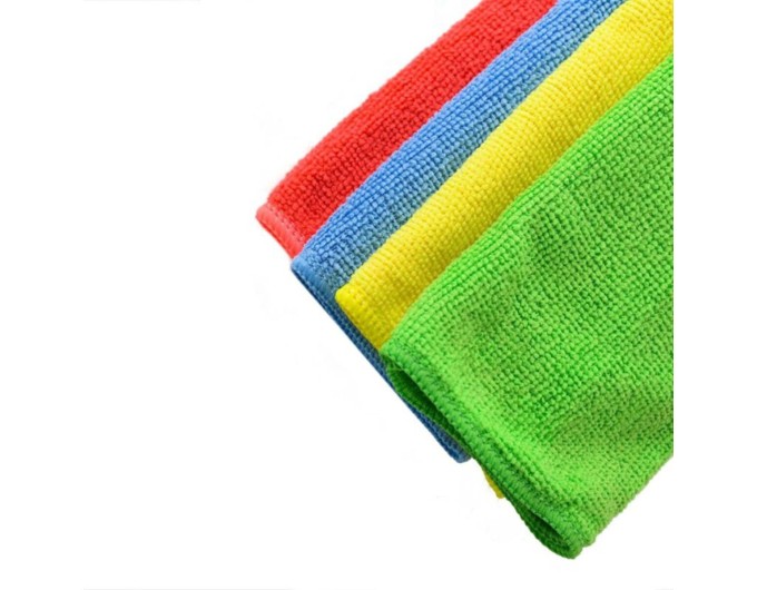 Набор салфеток из микрофибры по уходу за автомобилем трикотажный K2 Microfiber Cloths Set 30x35см 4шт, цена: 116 грн.