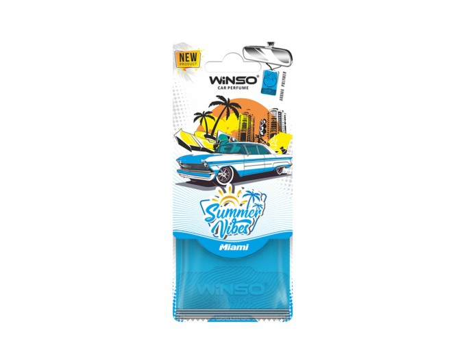 Ароматизатор полимерный Winso Summer Vibes - Miami, цена: 91 грн.