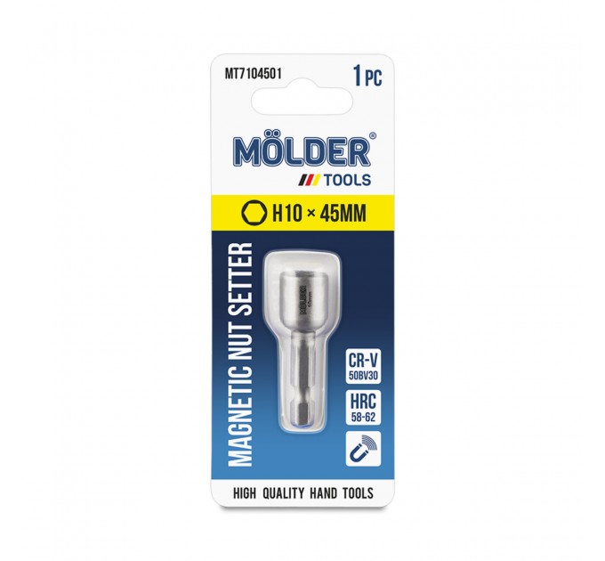 Бита магнитная Molder для кровельных саморезов H10x45мм 1шт, цена: 47 грн.