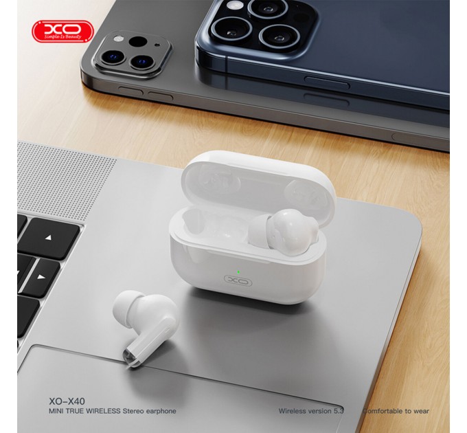 Беспроводные наушники XO TWS X40 Nuoke белые, цена: 399 грн.