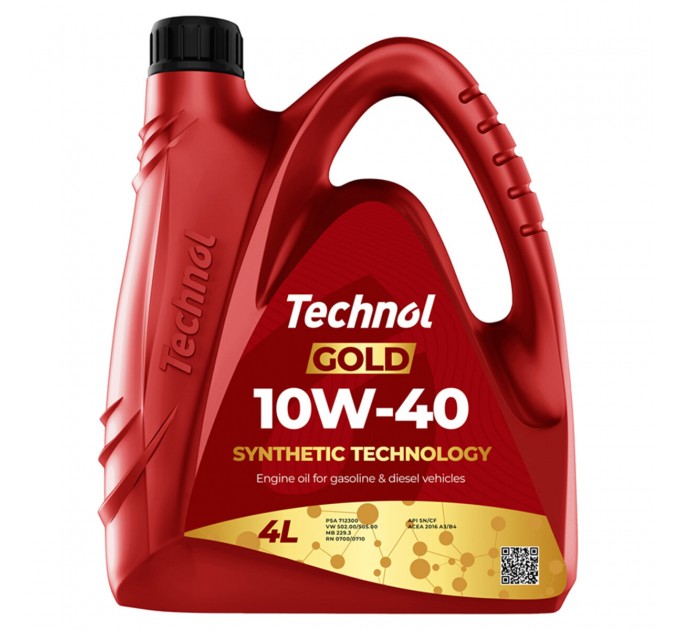 Моторное масло Technol Gold 10W-40 4л, цена: 841 грн.