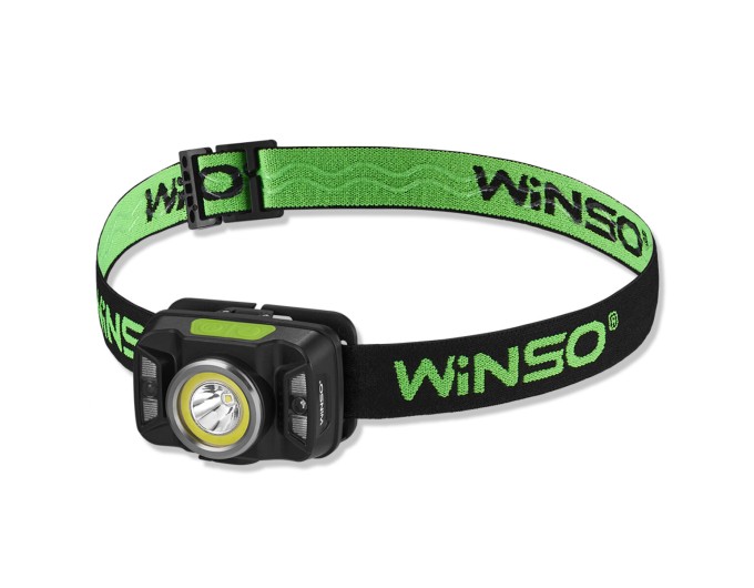 Фонарь налобный Winso 330Lm, 5W CREE XTE+COB, 1800mAh, с сенсором белый/красный, цена: 702 грн.