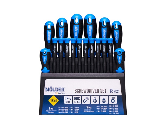 Набор отверток Molder 18шт, цена: 711 грн.
