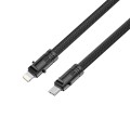 Кабель XO Lanyard Bullet Type-C to Lightning 27W 1,2м чорний, ціна: 399 грн.