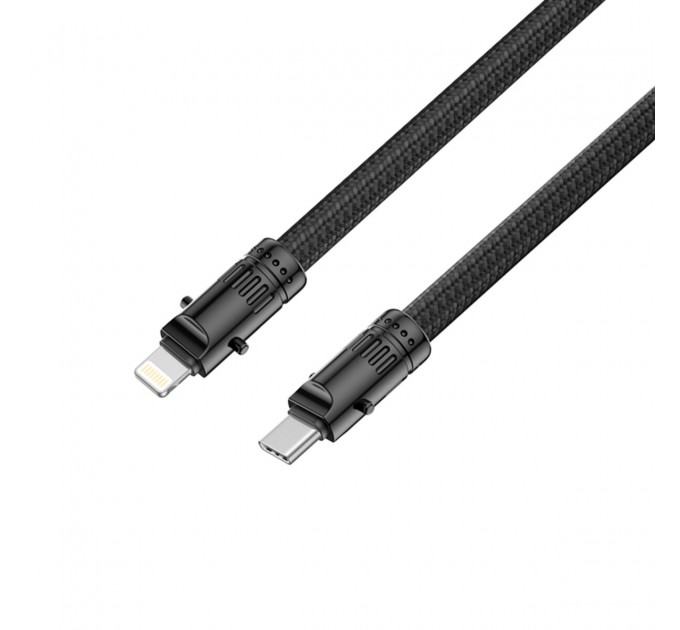 Кабель XO Lanyard Bullet Type-C to Lightning 27W 1,2м черный, цена: 299 грн.