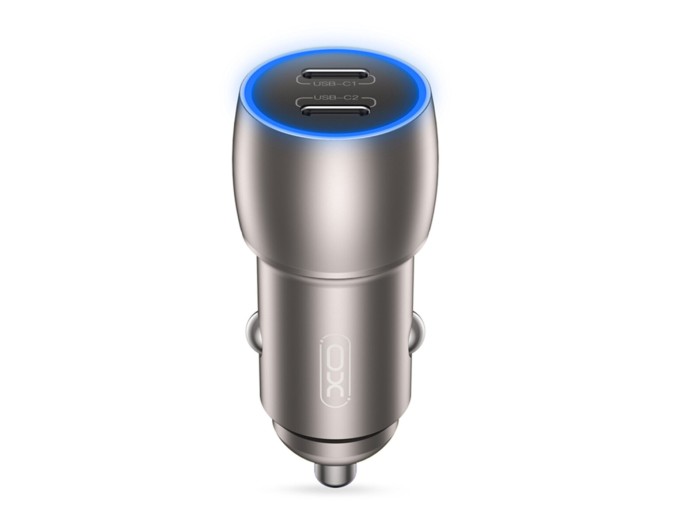 Автомобильное зарядное устройство XO CC51 PD40W Metal Intelligent Dual + Lightning кабель, цена: 329 грн.