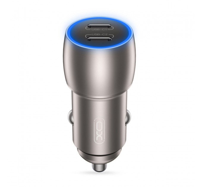 Автомобильное зарядное устройство XO CC51 PD40W Metal Intelligent Dual + Lightning кабель, цена: 309 грн.
