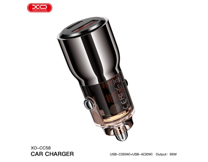 Автомобильное зарядное устройство XO CC58 95W коричневый, цена: 489 грн.